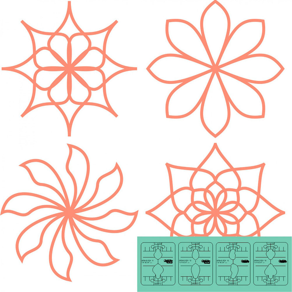 Mini Spin-E-Fex Template Rulers (Set 4) image # 68999