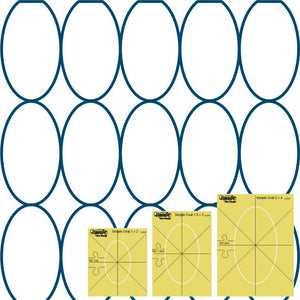 Westalee Design Simple Ovals 3pc Template Set image # 111514