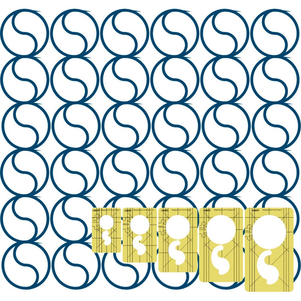 Westalee Stepping Out Yin Yang Ruler Template Set image # 52182