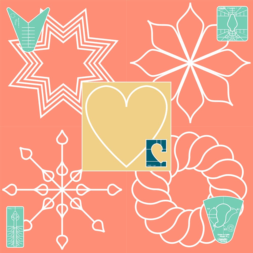 Westalee Winter Collection Template Ruler Set image # 123372