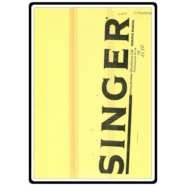 Service Manual, Singer XL50 image # 6582