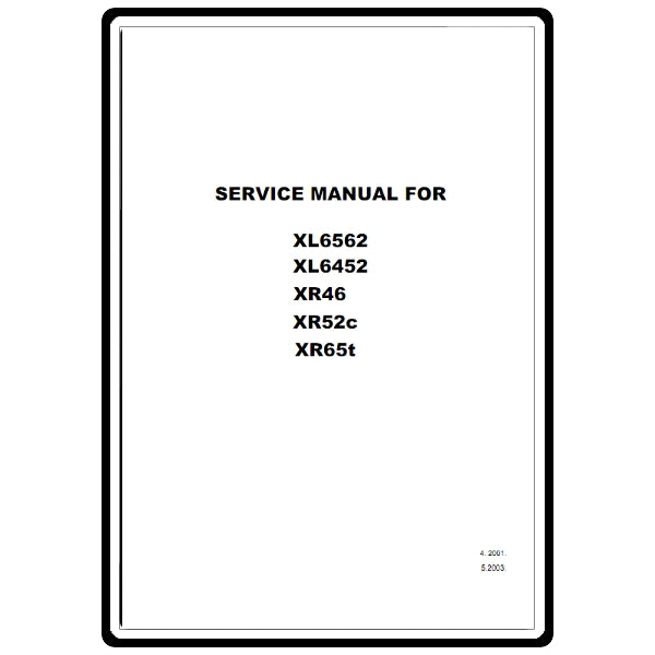 Service Manual, Brother XL6452 image # 22184