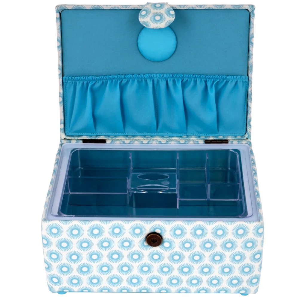 Dritz, Small Sewing Basket - Retro Blue image # 92299