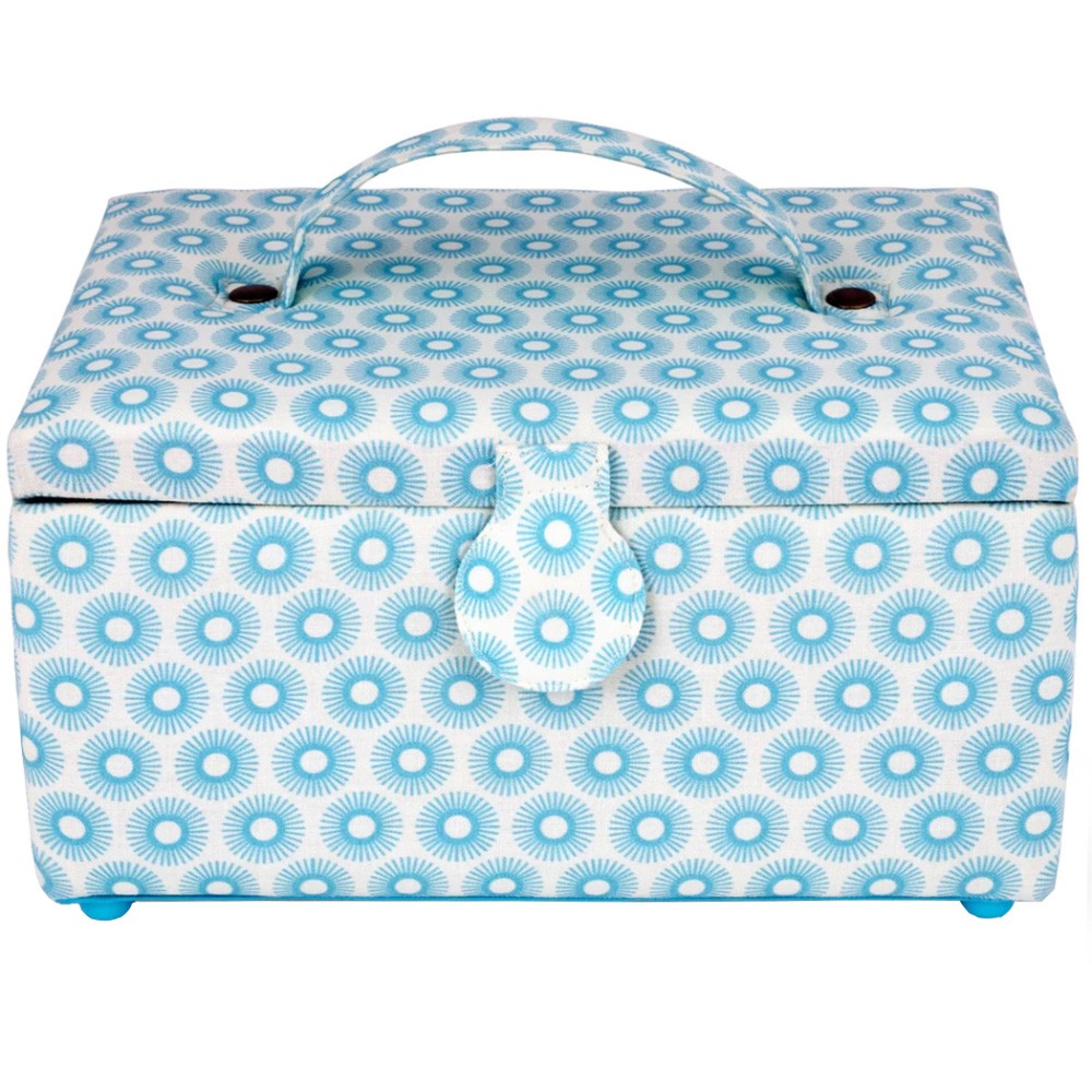 Dritz, Small Sewing Basket - Retro Blue image # 92300