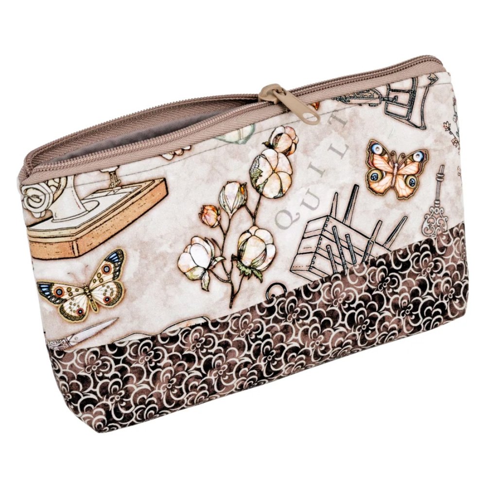 Dritz, Large Sewing Basket & Accessory Case - Neutral Vintage image # 92477
