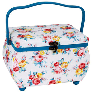 Dritz, Medium Sewing Basket - Bright Floral image # 92285