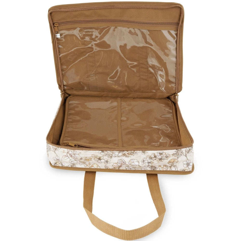 Dritz, All-Purpose Project Organizer Bag - Neutral Floral image # 92260