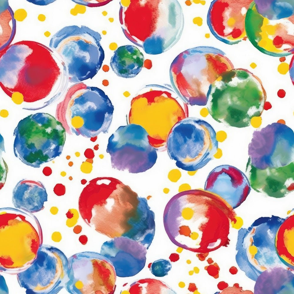 Abstract Summer Circles #7 Fabric