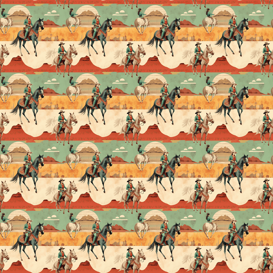 Abstract Western Pattern #15 Fabric
