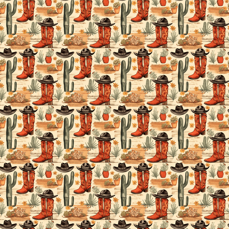 Modern Western Pattern Abstract Western Pattern #18 Fabric
