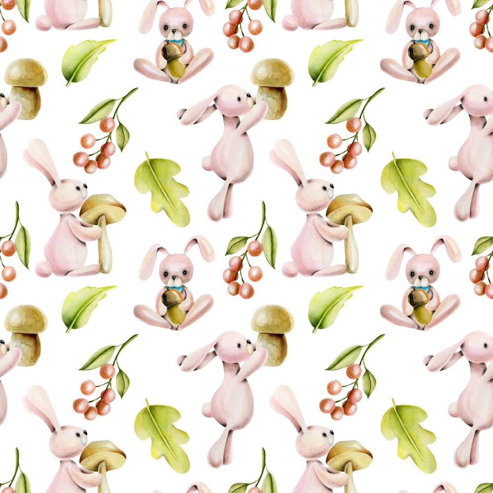 Animal Life Rabbits #2 Fabric