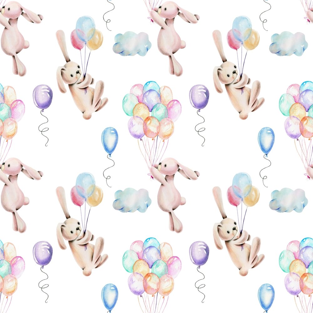 Animal Life Rabbits #3 Fabric