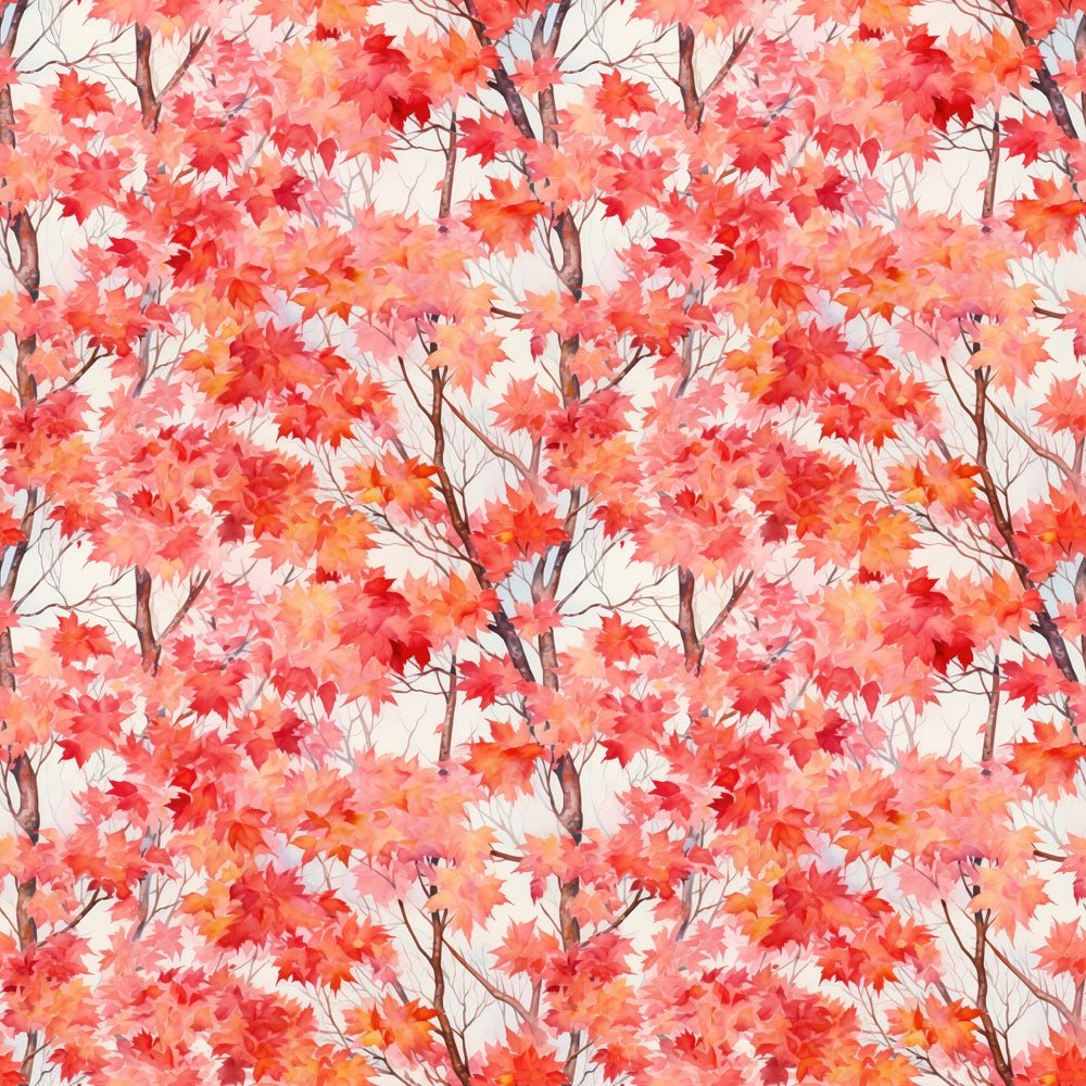 Autumn Material Tree Autumn Leaves & Trees Fabric