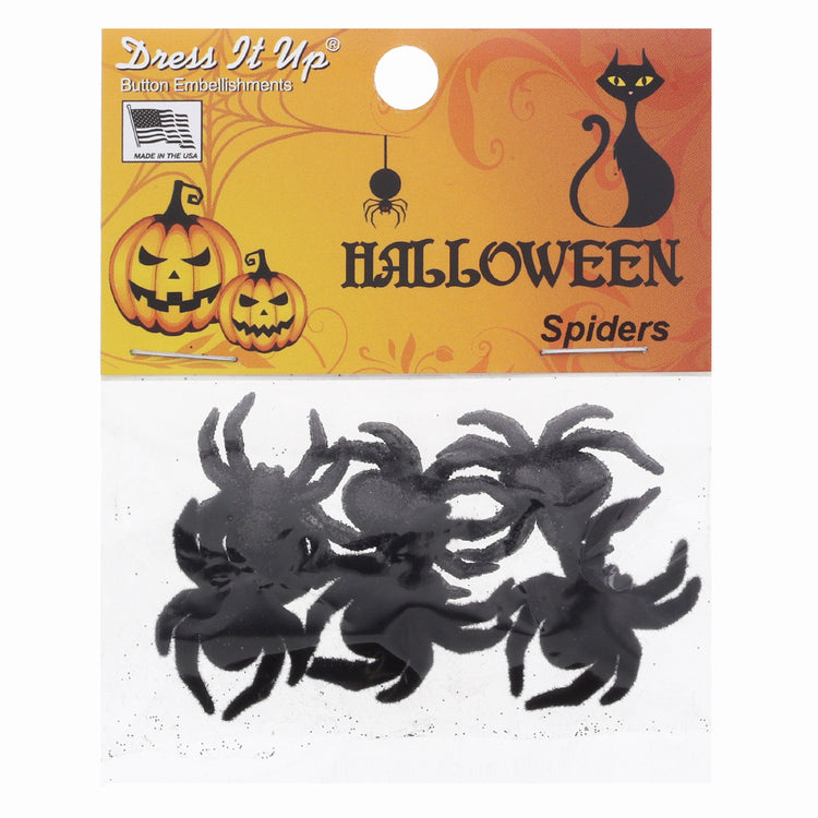 Happy Halloween Spider Buttons - 6pk image # 103279