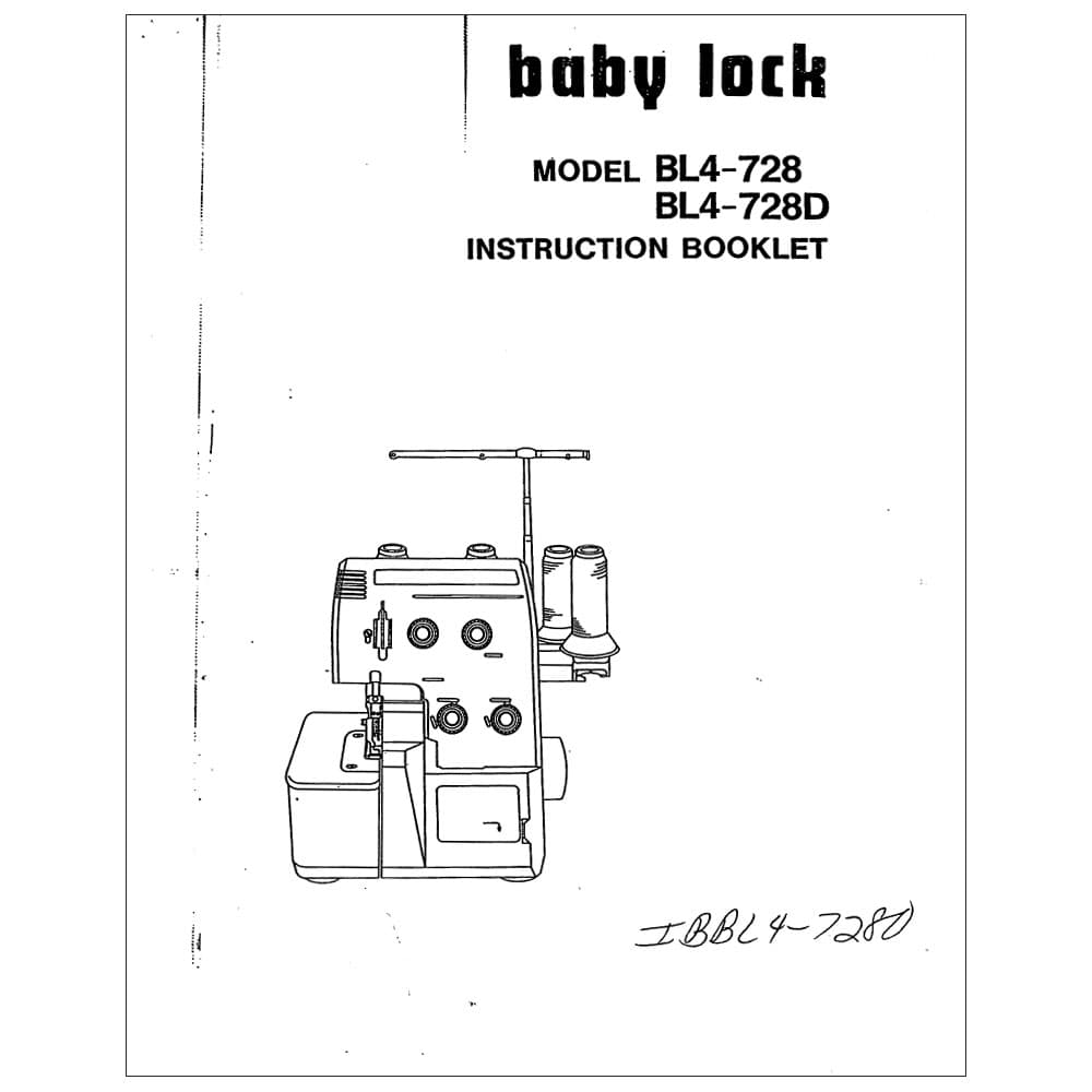 Babylock BL4-728D Instruction Manual image # 121546