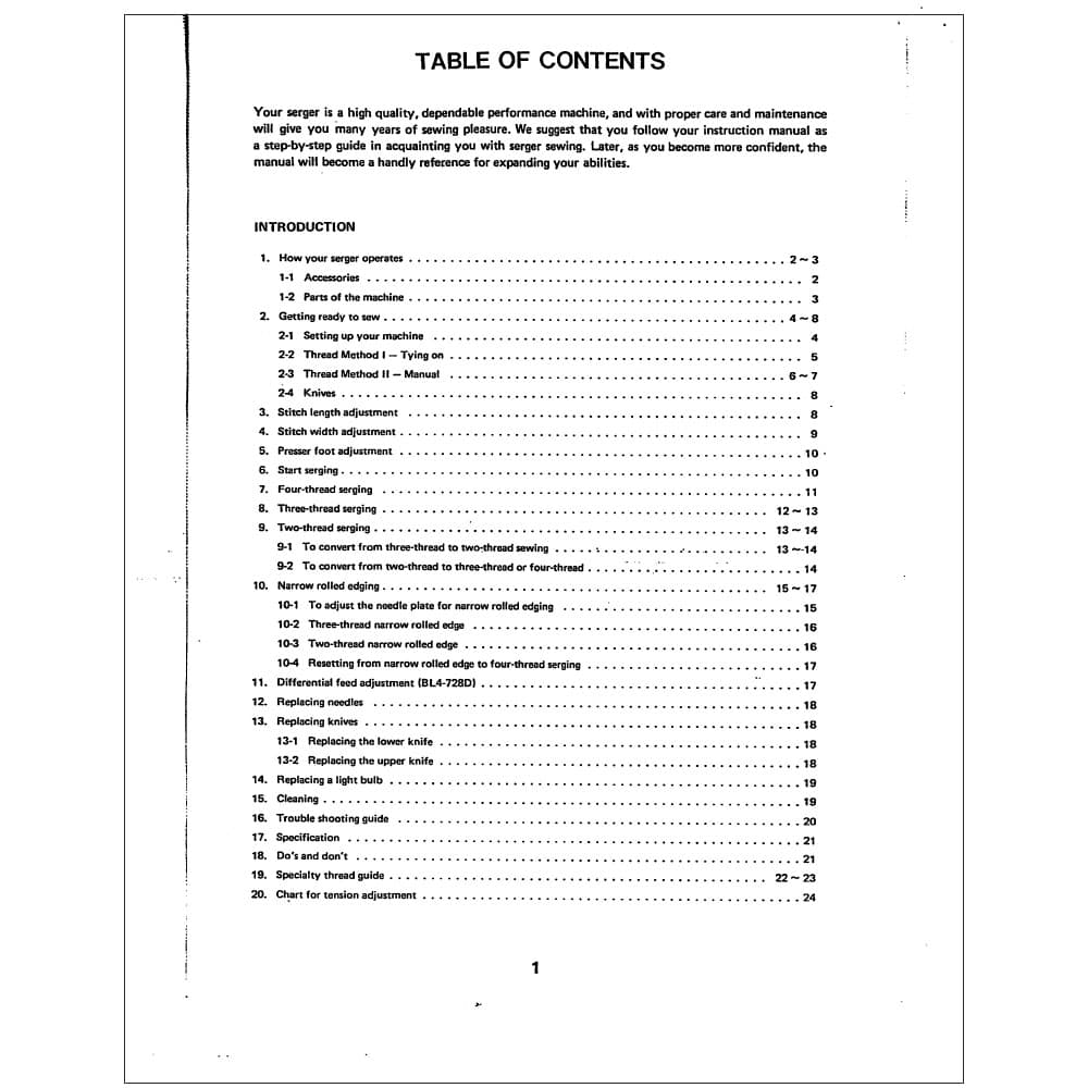 Babylock BL4-728D Instruction Manual image # 121545