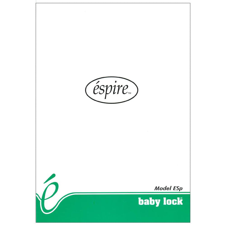 Babylock ESP Espire Instruction Manual image # 121566