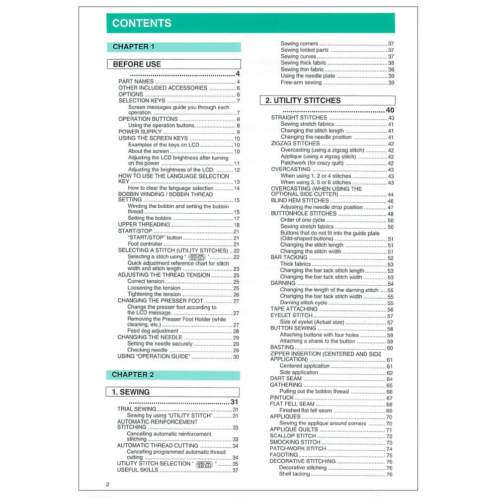 Babylock ESP Espire Instruction Manual image # 121564