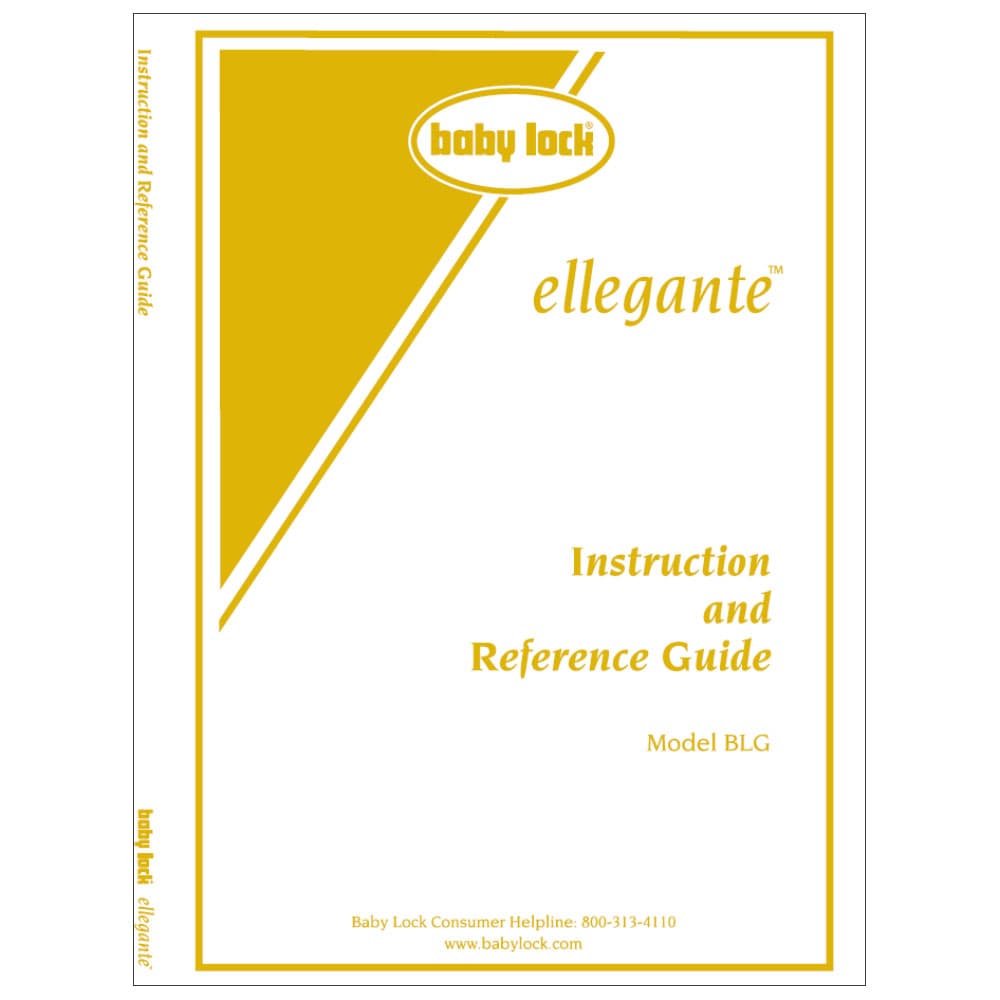 Babylock Ellegante BLG Instruction Manual image # 121875