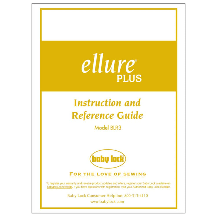 Babylock BLR3 Ellure Plus Instruction Manual image # 122008
