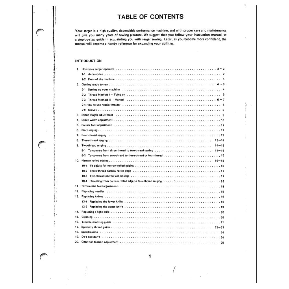 Babylock BLSE200 Instruction Manual image # 122003