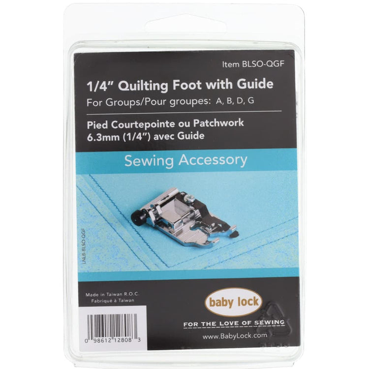 1/4" Quilting Foot with Guide, Babylock #BLSO-QGF image # 83298