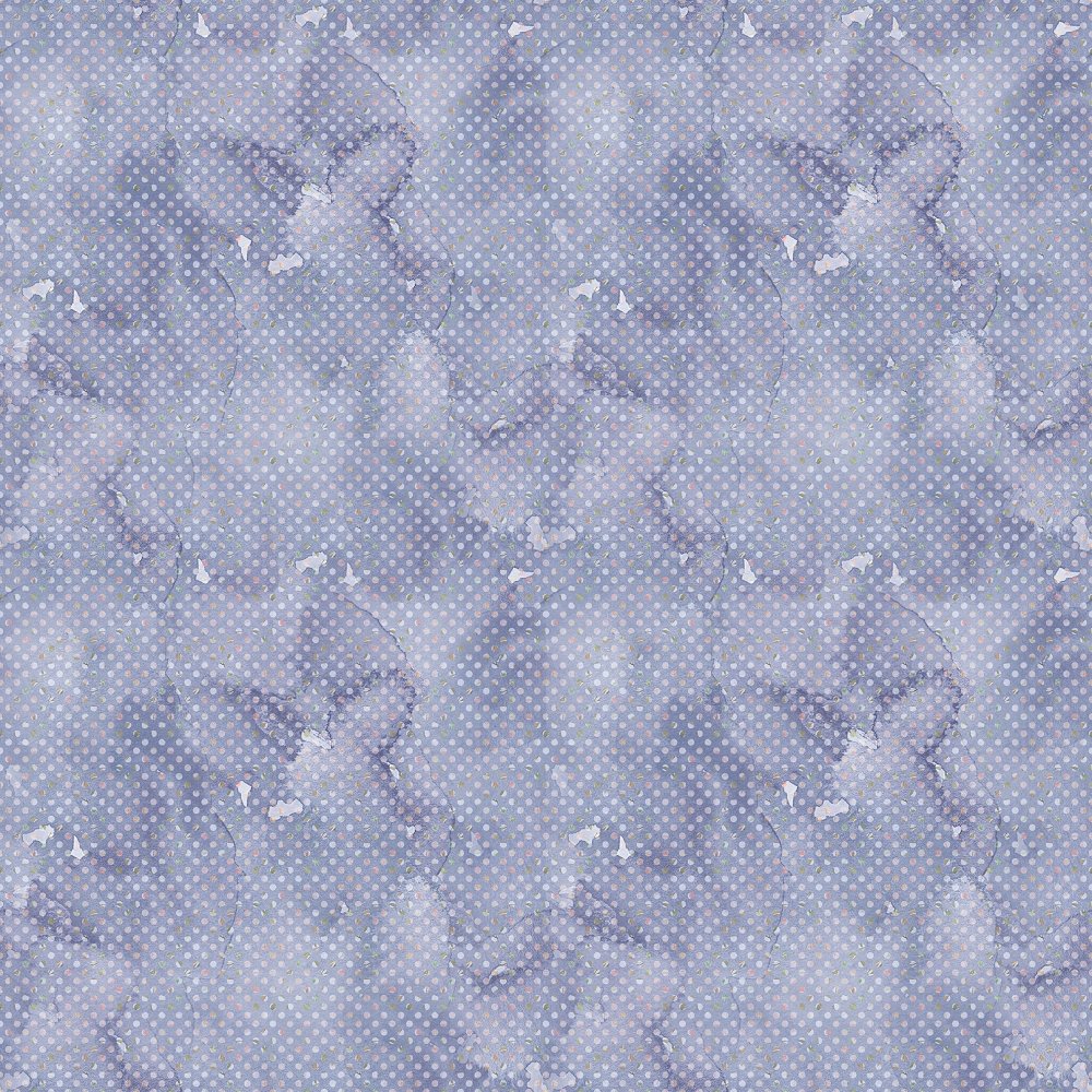 Blushing Polka Dots Fabric - Purple