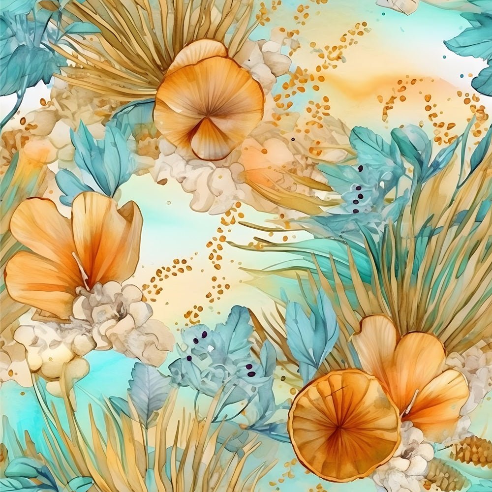 Boho Beach Botanical Variation #2 Fabric