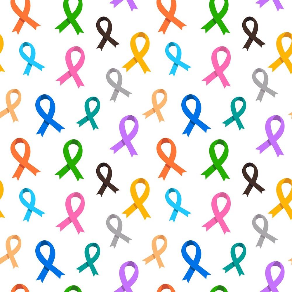Cancer Awareness Ribbons Fabric