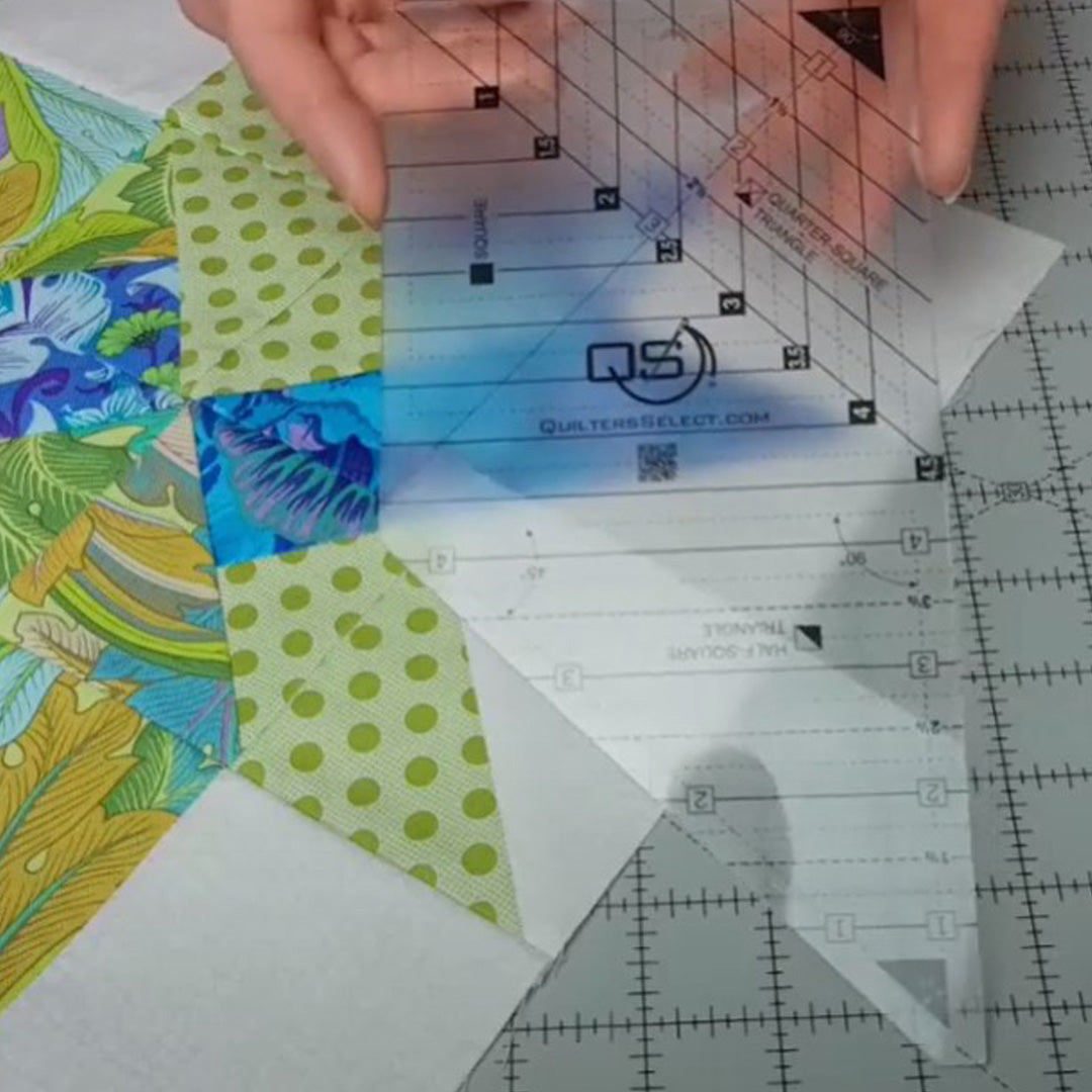 Quilters Select Crystal Clear Mini 3-In-1 Combo Ruler