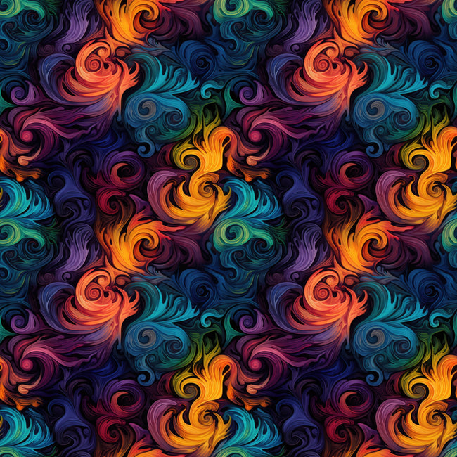 Colorful Abstract Pattern Box Colorful Abstract Pattern Fabric