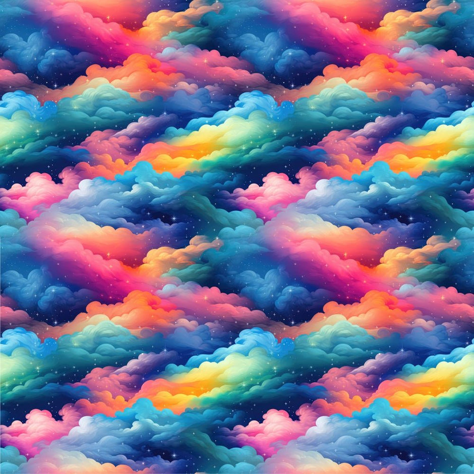Colorful Cloud Fabric