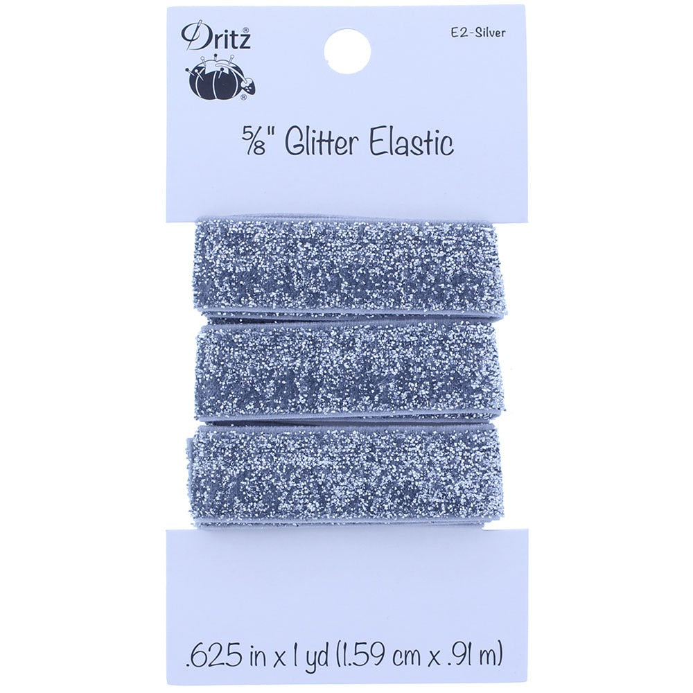 Glitter Elastic 5/8" x 1 yd , Dritz image # 92784