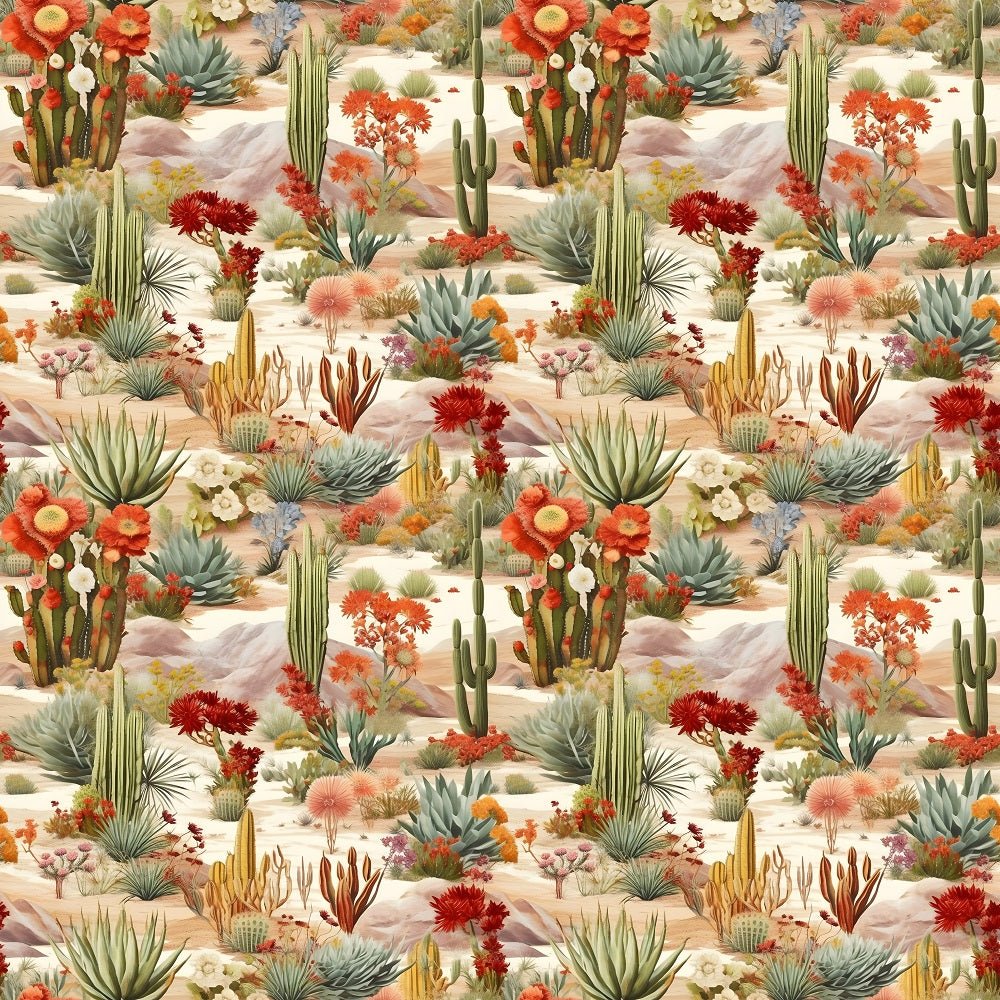 Desert Oasis Pattern #2 Fabric