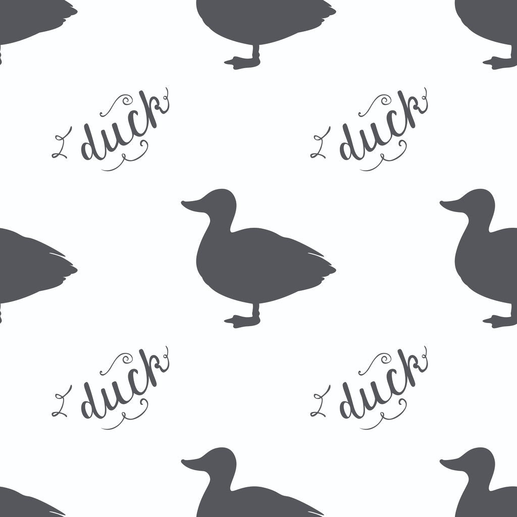 Script Duck Digitally Printed Duck Script Fabric