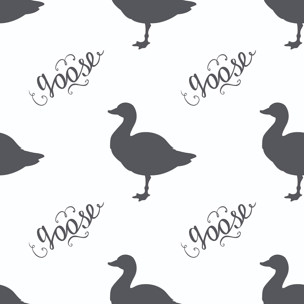 Digitally Printed Goose Script Fabric