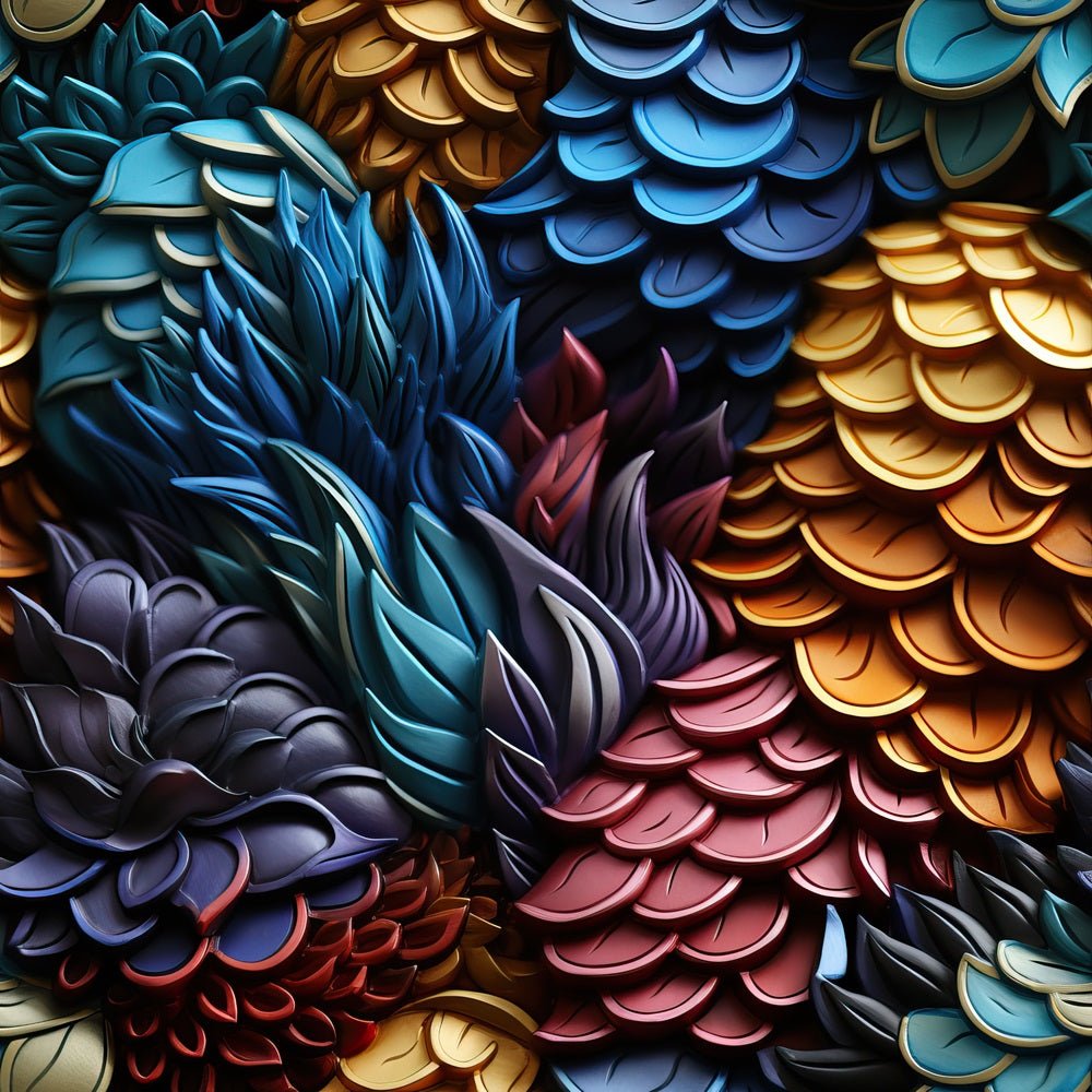 Dragon Scales Pattern #2 Fabric