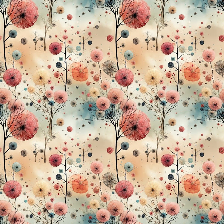 Forest Pattern Material Dreamland Forest Pattern #4 Fabric
