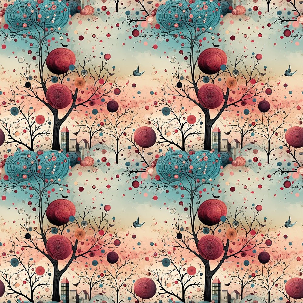 Forest Pattern Material Dreamland Forest Pattern #6 Fabric