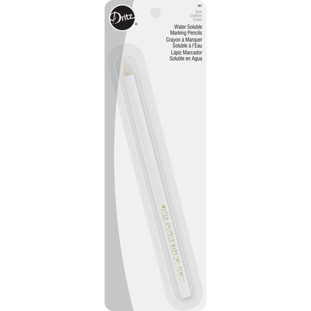 Water Soluble Marking Pencil, Dritz, White image # 74118