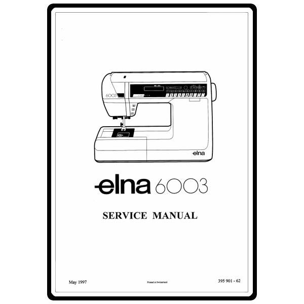 Service Manual, Elna 6003 image # 16167