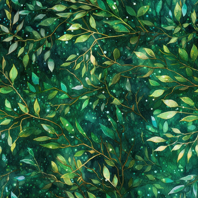 Emerald Forest Pattern #6 Fabric