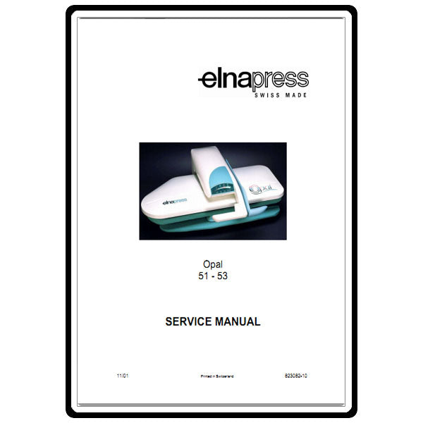 Service Manual, Elna Press Opal image # 22079