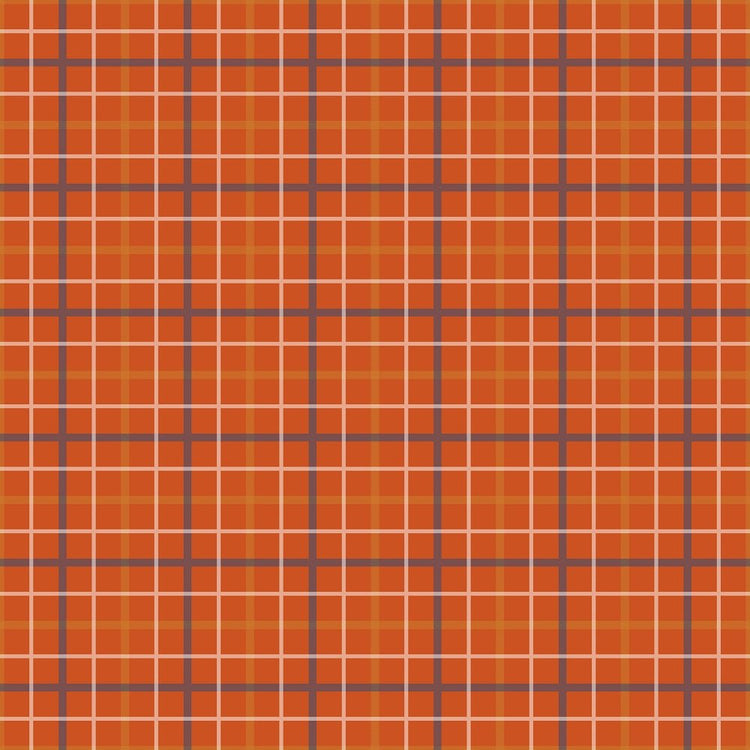 Fall Plaid Rug Pattern Fall Plaid Pattern #3 Fabric