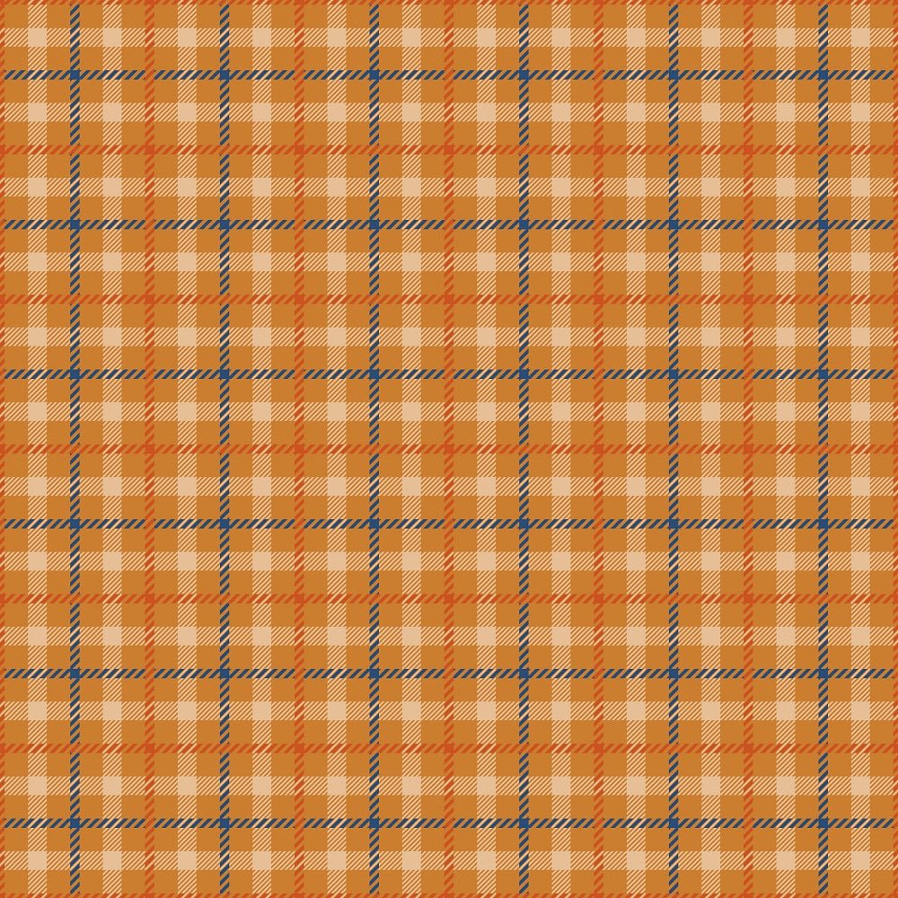 Fall Plaid Rug Pattern Fall Plaid Pattern #5 Fabric