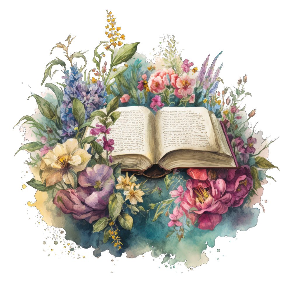 Floral Bible #6 Fabric Panel