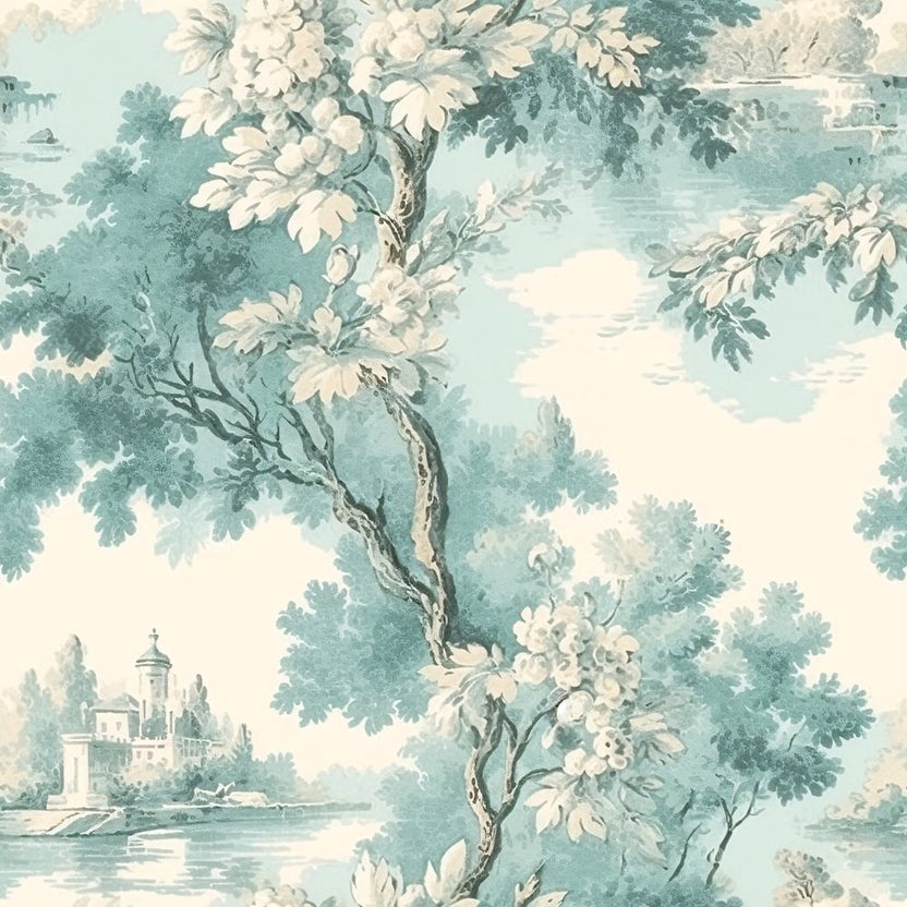 Toile Textiles Pattern French Country Toile Pattern #3 Fabric