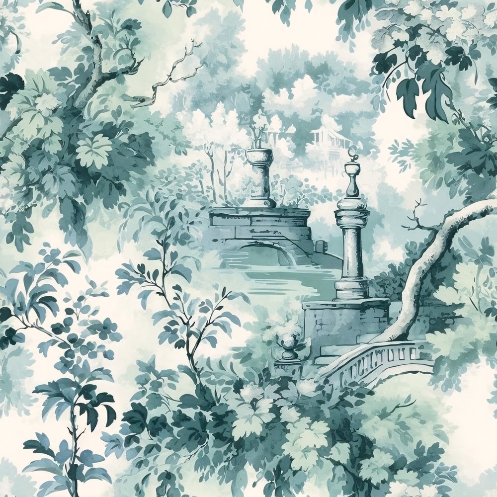 French Country Toile Pattern #9 Fabric