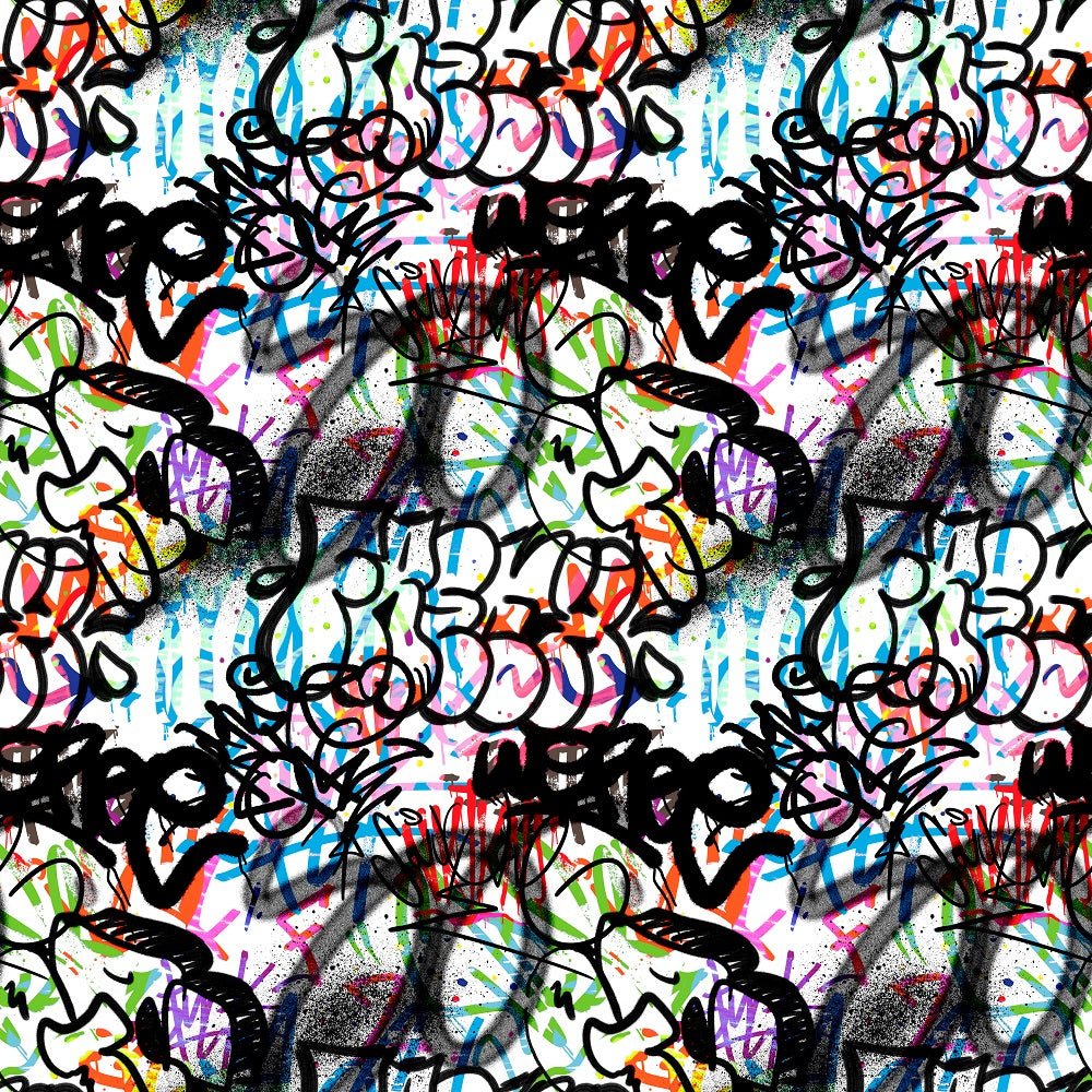 Graffiti Pattern #4 Fabric