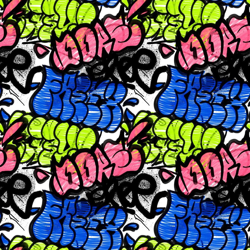 Graffiti Pattern #5 Fabric